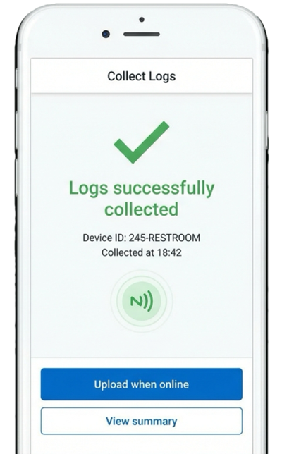 Mobile app - Logs collected