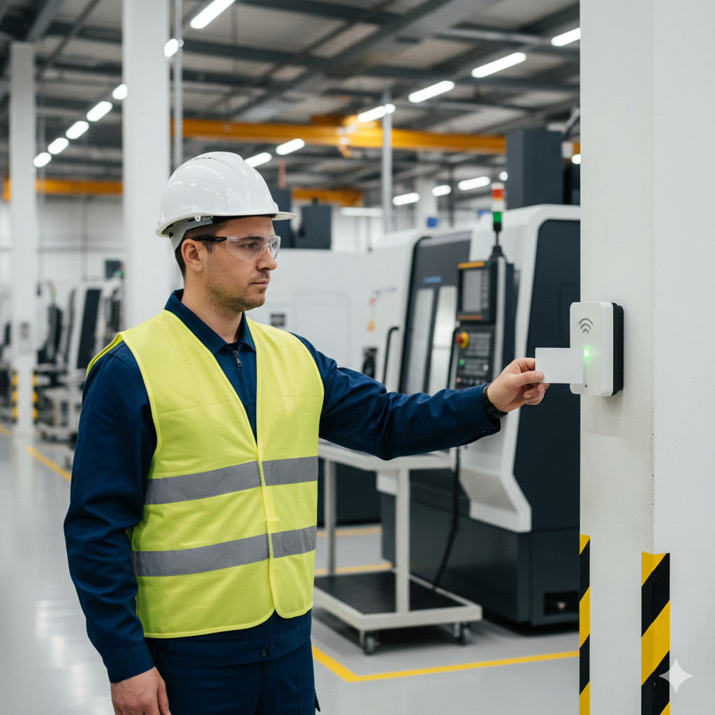 NFC device in factory